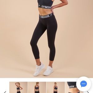 BNWT Black Gymshark fit cropped leggings